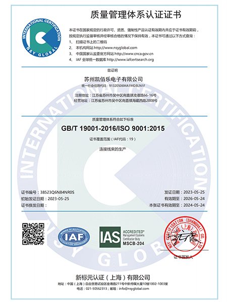 ISO9001中文證書質(zhì)量管理體系認(rèn)證